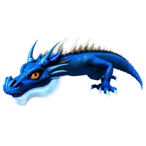 Blue Dragon In Battle Png Unc70 PNG Image