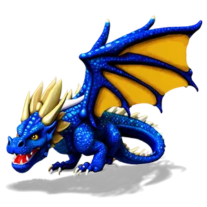 Blue Dragon In Fantasy Landscape Png Dpl1 PNG Image