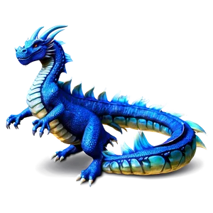 Blue Dragon With Magic Spell Png Mpn36 PNG Image