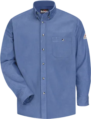 Blue Dress Shirt Professional Apparel PNG Image