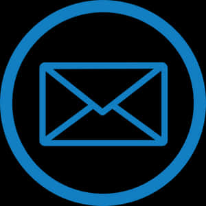 Blue Email Icon PNG with transparent background