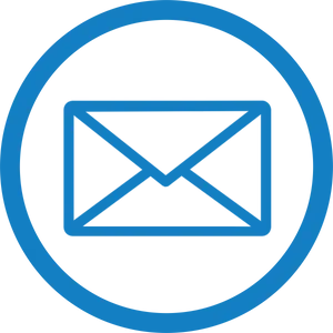 Blue Email Icon PNG Image