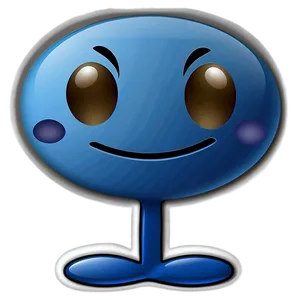 Blue Emojis C PNG Image