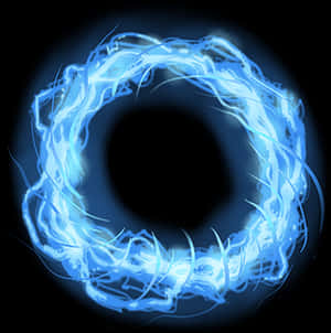 Blue Energy Portal Illustration PNG image with transparent background
