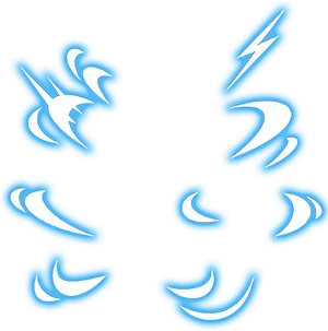 Blue_ Energy_ Swirls_and_ Lightning PNG Image