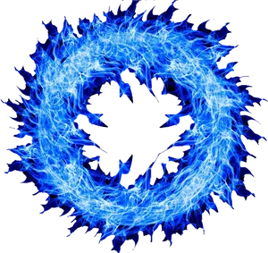 Blue Energy Vortex PNG Image