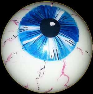 Blue Eyeball Closeup PNG image with transparent background
