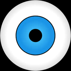 Blue Eyeball Graphic PNG image with transparent background
