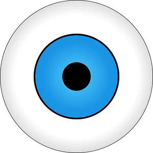 Blue Eyeball Graphic PNG Image