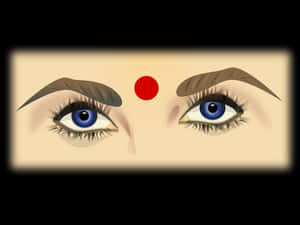 Blue Eyes Symmetry Illustration PNG