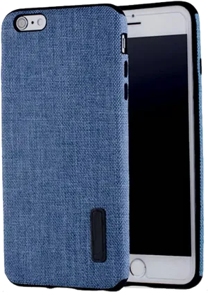 Blue Fabric Phone Case PNG Image