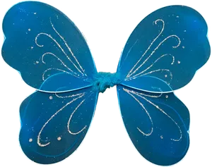 Blue Fairy Wings Costume Accessory PNG Image