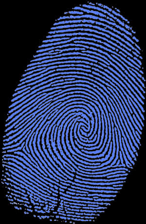 Blue Fingerprint Pattern PNG image with transparent background