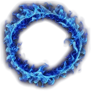 Blue Fire Circle Png 06112024 PNG Image