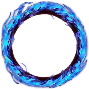 Blue Fire Circle Png Elk PNG Image