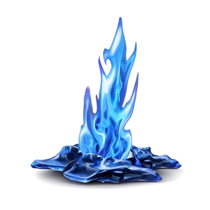 Blue Fire Ice Png Sqt24 PNG Image