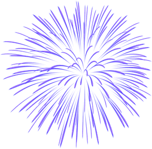 Blue Firework Png - Transparent Background Blue Fireworks, Png Download PNG with transparent background