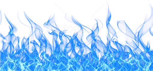 Blue Flame Backgroundwith Text Overlay PNG Image