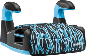 Amp Select No Back Belt Positioning Booster Car Seat - Evenflo Amp Lx Belt-positioning Booster - Blue Flames PNG image with transparent background