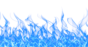 Blue Flame Dance PNG image with transparent background
