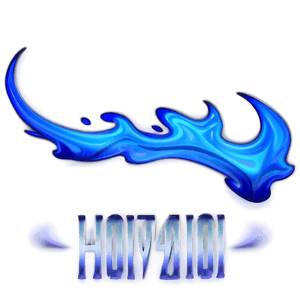 Blue Flame Design PNG yth PNG image with transparent background