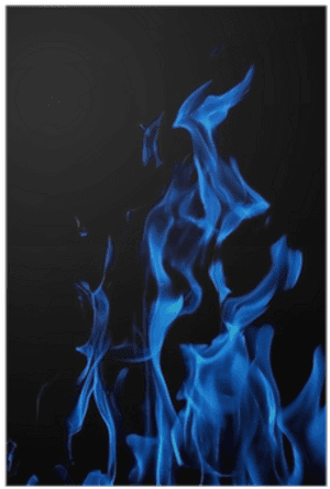 Dark Blue Flame PNG image with transparent background
