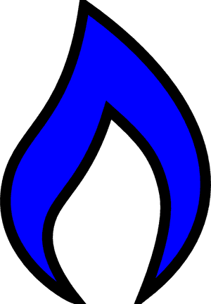 Flame Clipart Blue Flame - Cartoon Blue Flame Png PNG image with transparent background