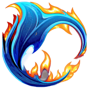 Blue Flame Silhouette PNG ari PNG image with transparent background