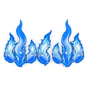 Blue Flames Pattern Png 06122024 PNG Image