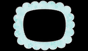 Blue Floral Frame Template PNG image with transparent background