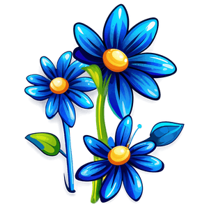 Blue Flower Clipart PNG 69 PNG image with transparent background