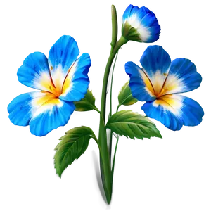 Blue Flower Png 41 PNG Image