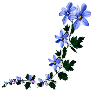 Blue Flower PNG ger26 PNG image with transparent background