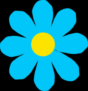 Bright Blue Flower Svg Clip Arts - Sky Blue Flower Clipart, HD Png Download PNG image with transparent background