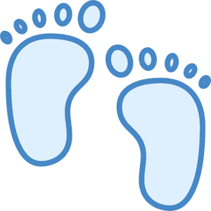Baby Feet Realistic Royalty Free Cliparts, Vectors, - Baby Footprint Clipart Blue Png, Transparent Png PNG image with transparent background
