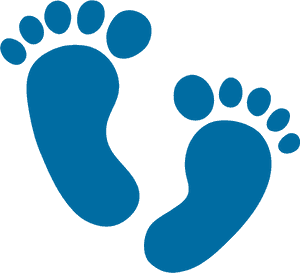 Transparent Twin Emoji Png - Transparent Background Baby Feet Clipart, Png Download PNG image with transparent background