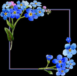 Flores Acuarela Png - Watercolor Blue Floral Background, Transparent Png PNG image with transparent background