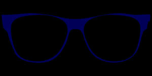 Blue Frame Glasses Vector PNG image with transparent background