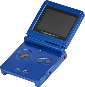 Blue Game Boy Advance S P PNG Image