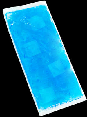Blue Gel Ice Pack Isolated PNG image with transparent background
