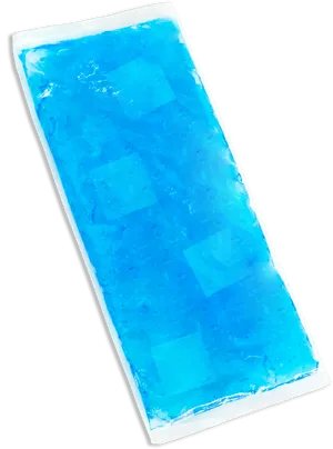 Blue Gel Ice Pack Isolated PNG Image