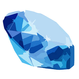 Blue Geometric Diamond Illustration PNG with transparent background