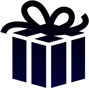 Blue Gift Boxwith Bow PNG Image