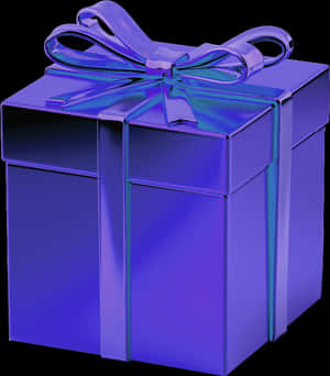 Blue Gift Box Transparent Background - Black Gift Box Png, Png Download PNG image with transparent background
