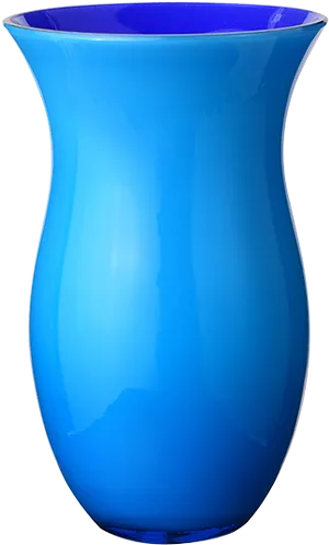 Blue Glass Vase Elegant Design.png PNG Image