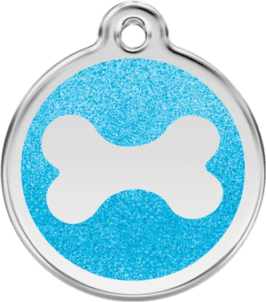Red Dingo Dog Tag Glitter Bone, HD Png Download PNG