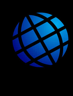 Blue Global Network Icon PNG image with transparent background