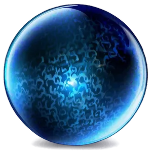 Blue Glow Sphere Png Iam PNG Image