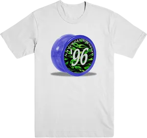 Blue Green Yo Yoon White Tshirt PNG Image