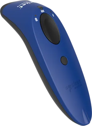 Blue Handheld Barcode Scanner PNG Image